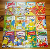 9 Simpsons Comics 2001 Heft 52,53,55,56,57,59,60,61,62 Friedrichshain-Kreuzberg - Friedrichshain Vorschau