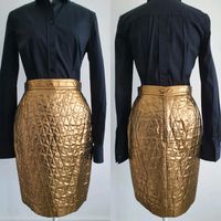 Rena Lange Rock gesteppt gold Dolce&Gabbana Bluse schwarz 36 S Nordrhein-Westfalen - Erkelenz Vorschau