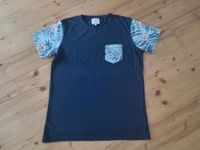 Rebel T-Shirt Gr. L Kurzarm Shirt blau m. Tasche Hessen - Wolfhagen  Vorschau