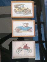 3 alte Auto Bilder wandbilder antik Niedersachsen - Bahrdorf Vorschau
