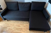 Couch mit Schlaffunktion schwarz 2,25m x 1,40m Bayern - Uettingen Vorschau