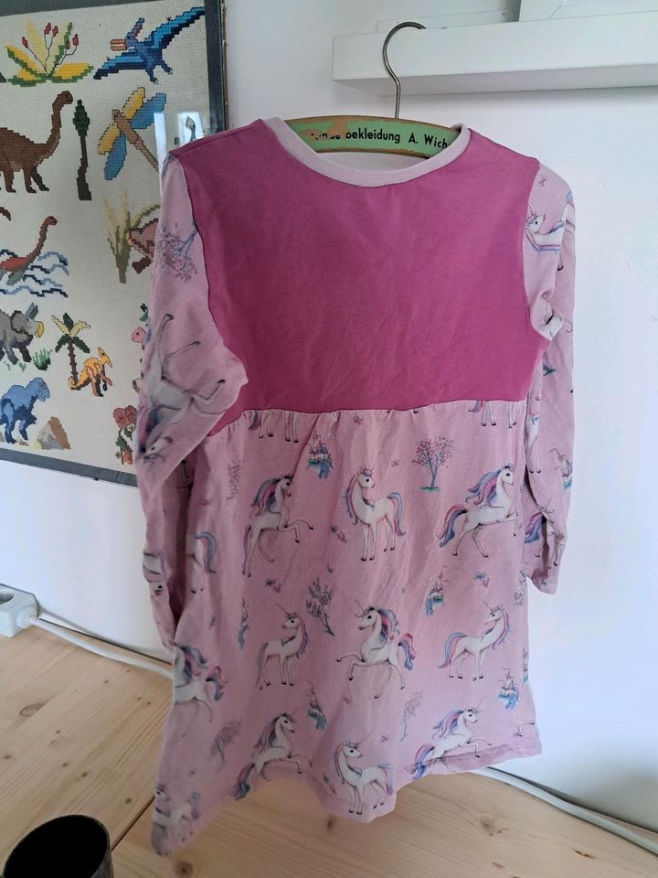 Kleid Handmade Pferde 110 rosa Einhörner in Everswinkel