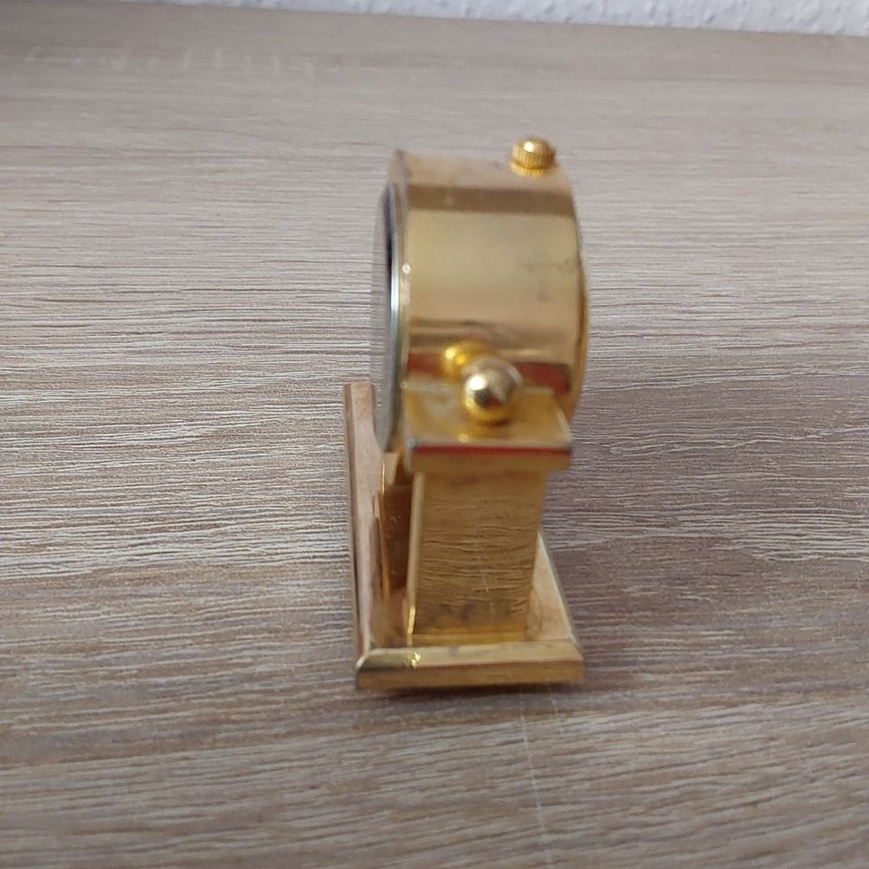 Miniatur Uhr Kamin Uhr Tisch Uhr, Messing, Quartz, Uhr läuft in Berlin