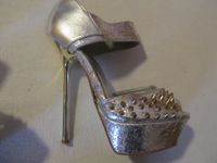 Super sexy High Heels silber mit RV 36 Bayern - Straubing Vorschau