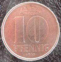 10 Pfennig DDR Münze 1967 A - Aluminium 10 Pfennige - DDR Top! Sachsen - Reichenbach (Vogtland) Vorschau