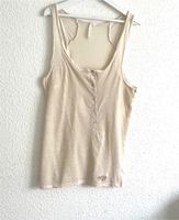 Le temps Trägershirt Top Shirt beige/gold Gr. M Wiesbaden - Delkenheim Vorschau