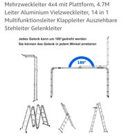 Leiter Multifunktionsleiter 4x4 Sprossen Niedersachsen - Jever Vorschau