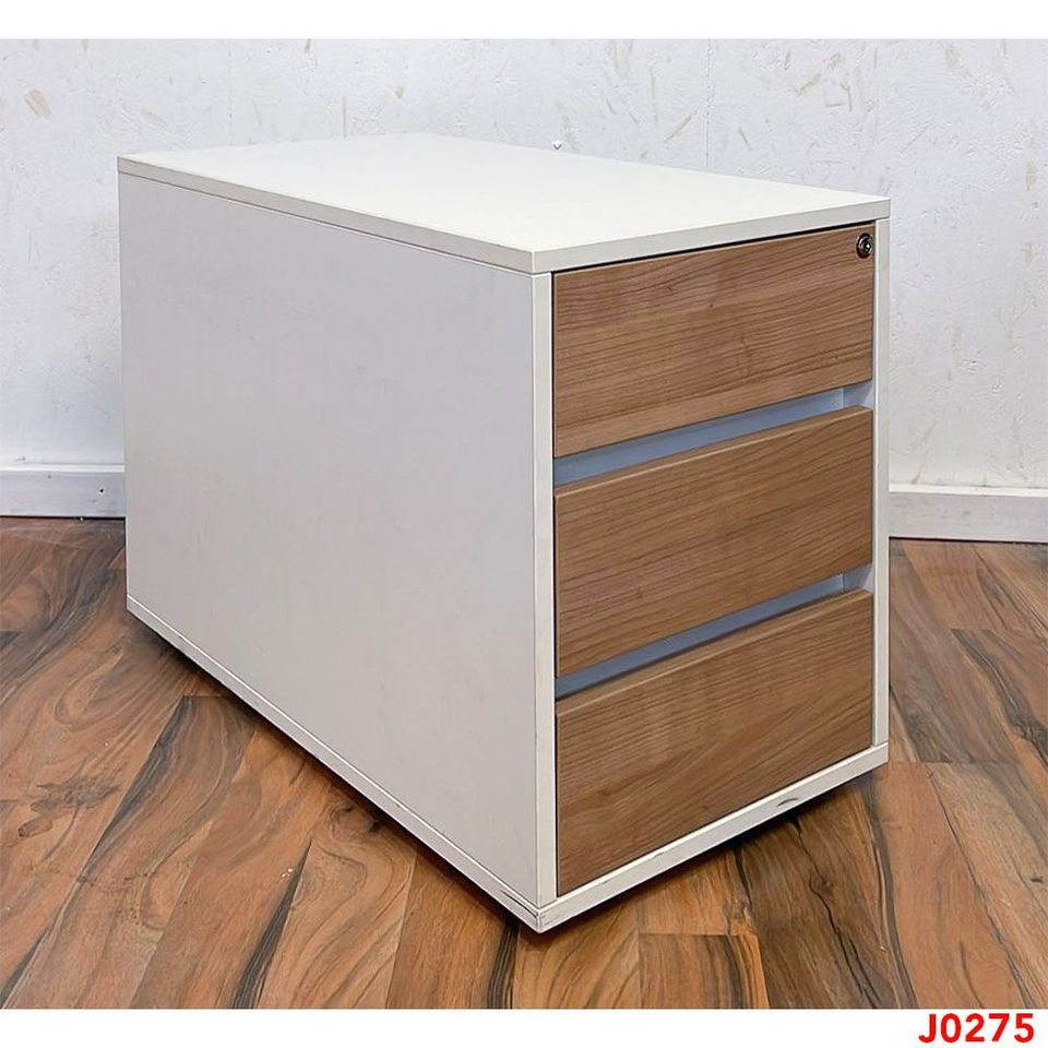 Büromöbel Set PALMBERG Schreibtisch Highboard 3 OH 80 cm weiß in Berlin