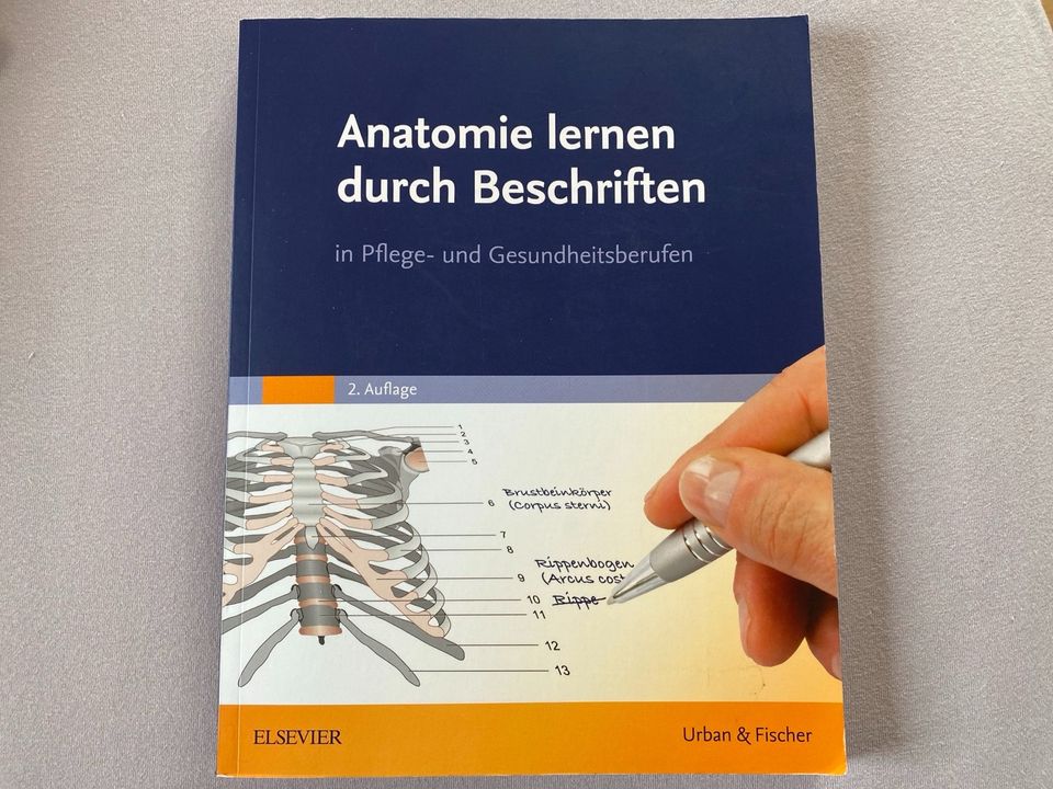 Anatomie zum Lernen durch Beschriften (wie neu) in Karlsruhe