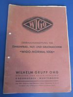 WIGO Zinkenfräse, Gebrauchsanweisung+Zubehörliste Friedrichshain-Kreuzberg - Kreuzberg Vorschau