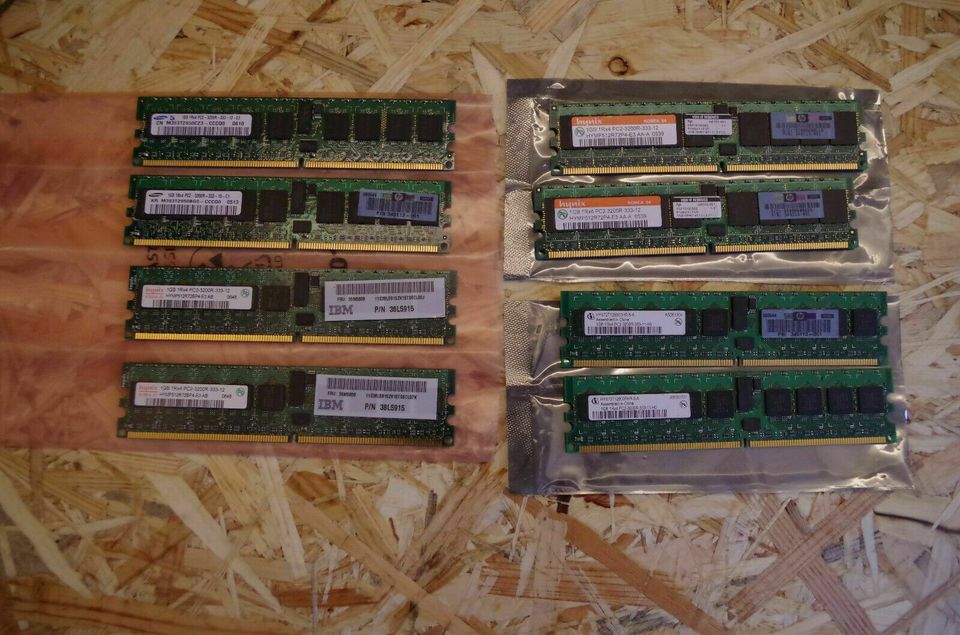 Arbeitsspeicher ECC RAM diverse Riegel DDR2 512MB 1GB 2GB Server in Baunach