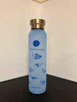 Premium Glas Trinkflasche - Geschenk - Neuwertig -Unbenutzt -BLAU Bayern - Grettstadt Vorschau