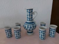 Vintage 7 teiliges Set, DDR GDR Wallendorf Porzellan, Echt Kobalt Thüringen - Mönchenholzhausen Vorschau