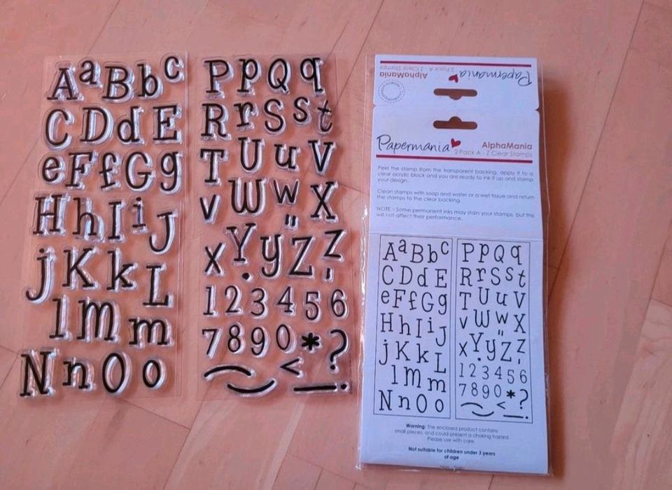 Buchstaben Zahlen Stempel Papermania in Laaber