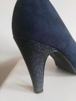 (21) Verkaufe von Marco Tozzi blaue Pumps mit Glitzerabsatz Hessen - Heringen (Werra) Vorschau