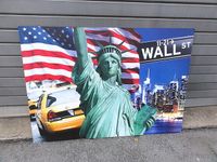 USA Bild Poster Freiheitsstatue Taxi Wall Street Deko Party Loft Nordrhein-Westfalen - Hilden Vorschau