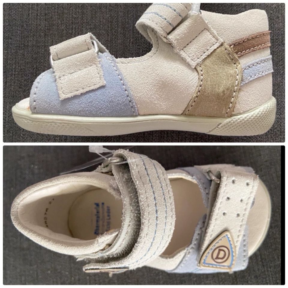 Däumling Sandalen Größe 20 neu mit Etikett beige echtes Leder in Zwickau