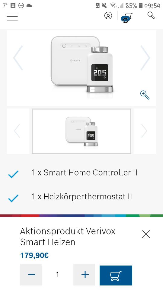 Bosch smart home Controller und Thermostat II in Schwetzingen