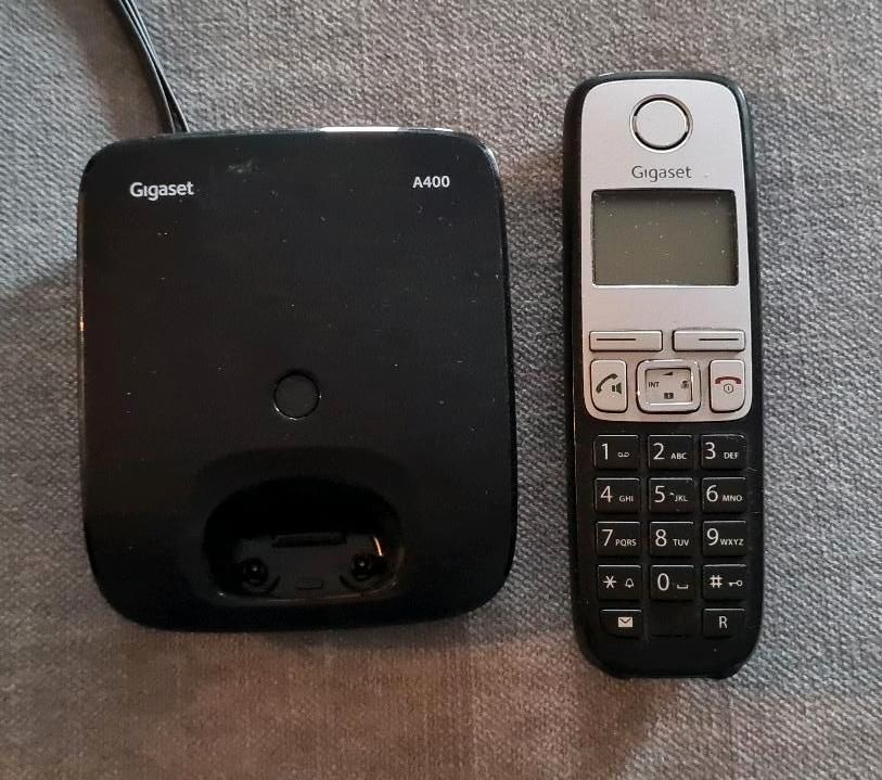 Gigaset a400 Telefon Handy dect Silber schwarz in Olpe