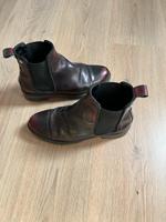 Leder Chelsea Boots Hilfiger bordeauxrot Frankfurt am Main - Nordend Vorschau