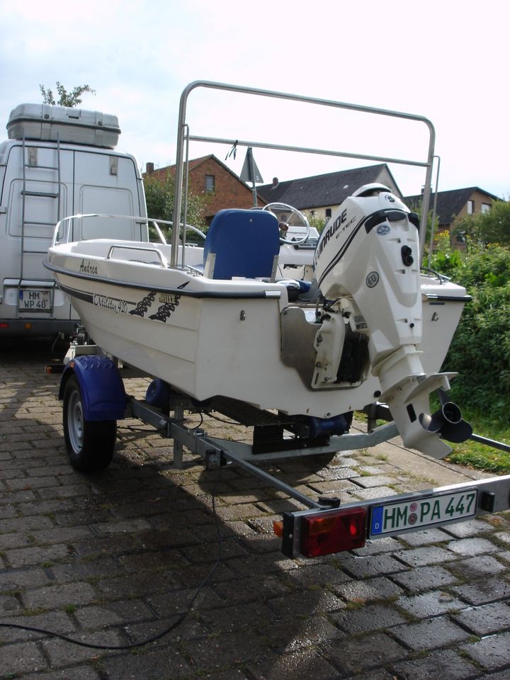 Sportboot,Konsolenboot Hille:420,Evinrude 30 PS/2T, Benderup Trai in Emmerthal