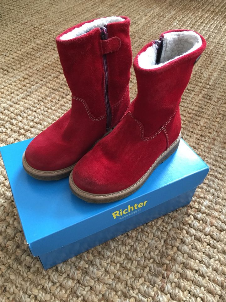 Richter Winterstiefel Stiefelette rot sympa tex gr.25 neuwertig in Dortmund