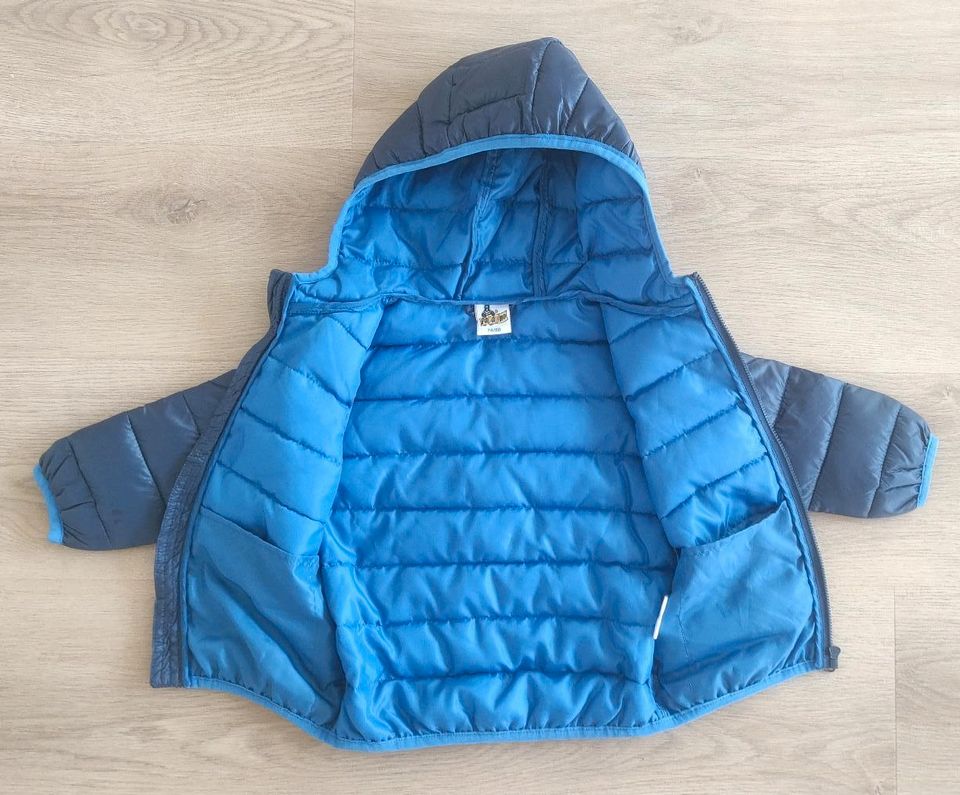 74/80 Steppjacke papagino Aldi blau Jungen Outdoor in Lüdenscheid