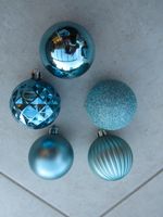 Weihnachtskugeln, Christbaumkugeln, Kunststoff, türkis, 31 Stück Bayern - Ihrlerstein Vorschau