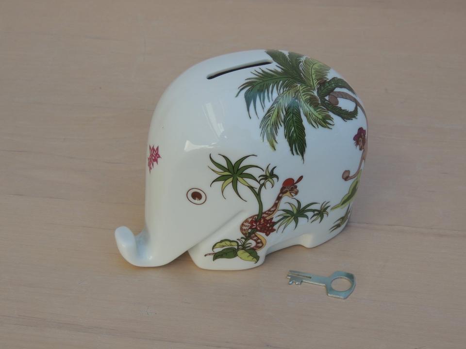 Höchst Decor Porzellan Spardose Elefant Design Luigi Colani
