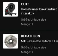 ELITE Smart Hometrainer Direktantrieb Elite Zumo Nordrhein-Westfalen - Waltrop Vorschau