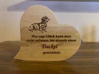 Herz aus Holz "Dackel", Andenken, Deko, Geschenk Bayern - Eschlkam Vorschau