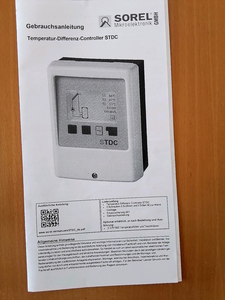 Temperatur-Differenz-Controller STCD mit 2 Fühler in Ühlingen-Birkendorf