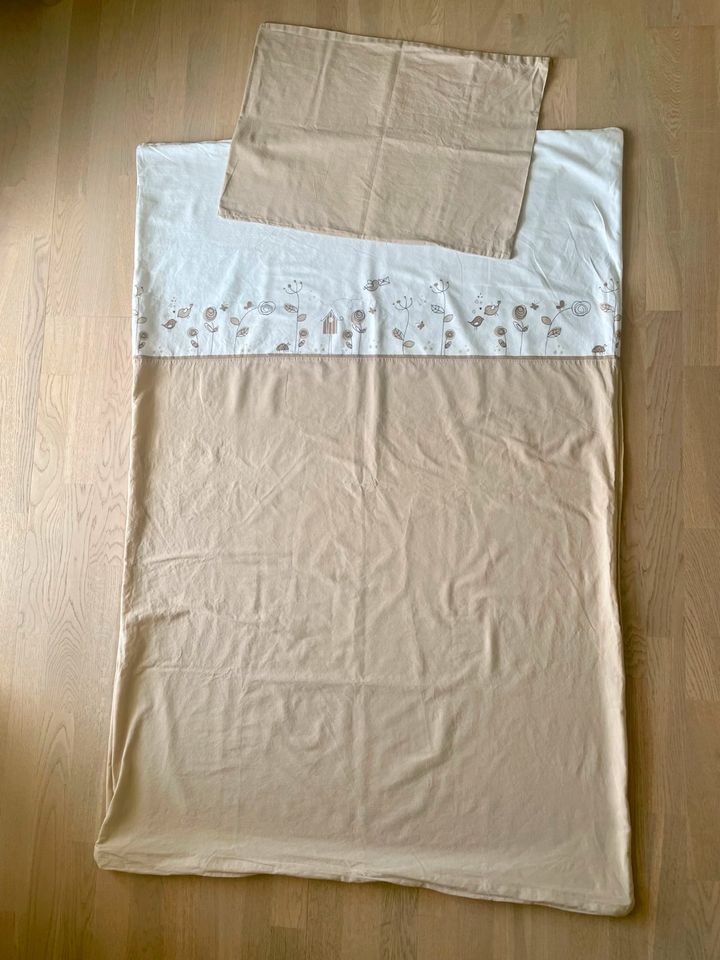 Baby-/Kleinkind-Bettwäsche-Set neutral 100 x 135 und 40 x 60 cm in Türkheim