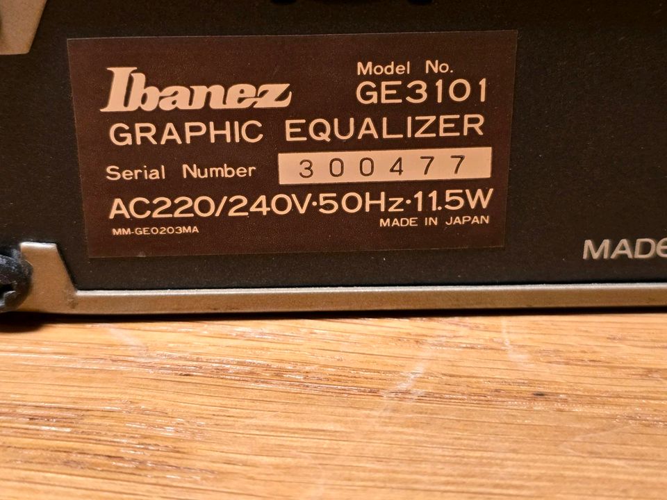 Ibanez 1984 1/3 Octave EQ Equalizer GE3101 in Bremen