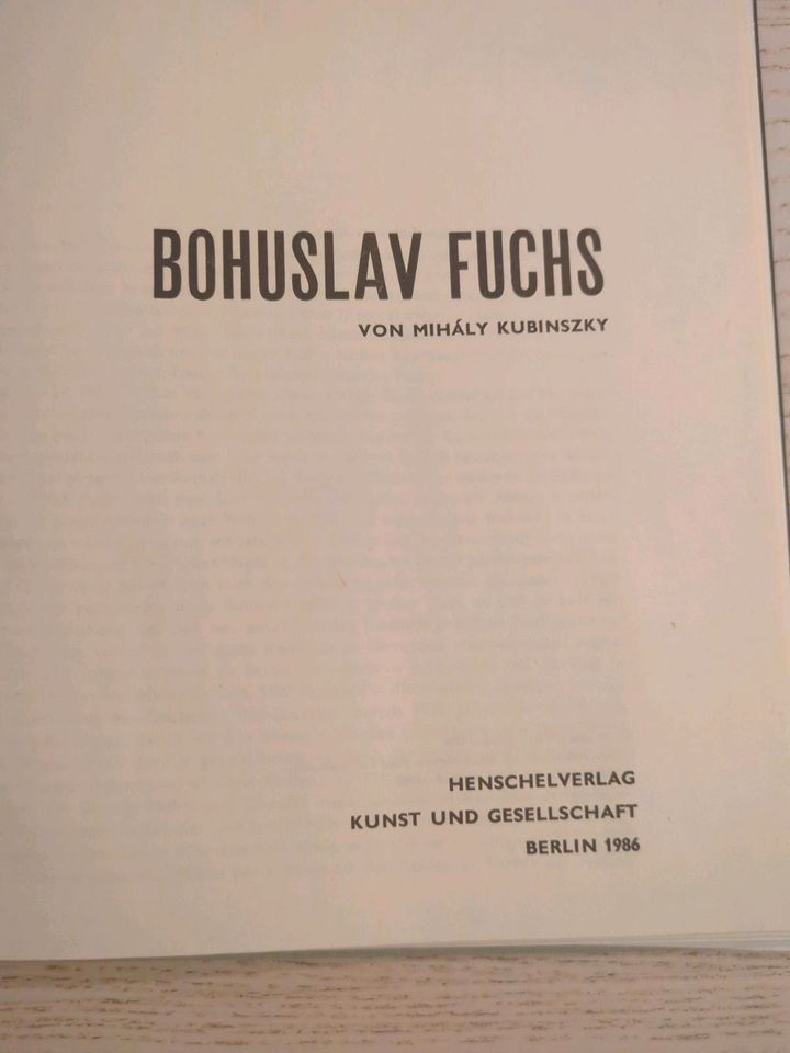 Bohuslav Fuchs Buch von Mihaly Kubinszky in Göttingen