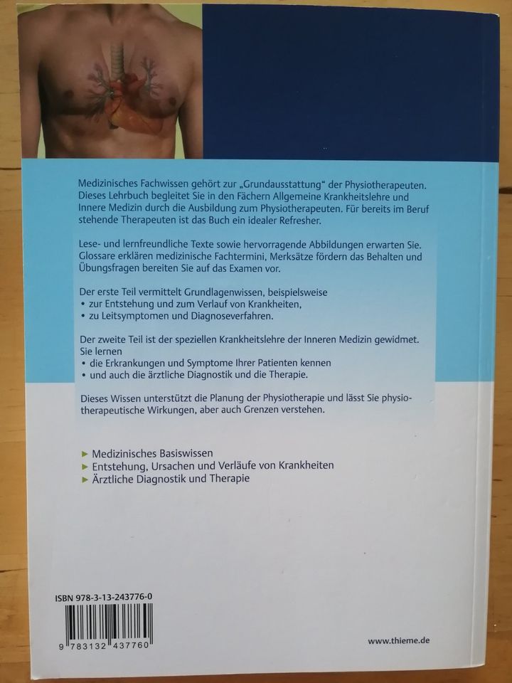 Allgemeine Krankheitslehre u. Innere Medizin für Physiotherapeute in Seligenstadt