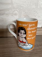 Kaffee Tee Tasse Keramik Perleberg Spruch witzig Geschenk Nordrhein-Westfalen - Oberhausen Vorschau