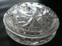 Bonboniere Kristallglas 12 cm Vintage Glas mit Deckel Nürnberg (Mittelfr) - Aussenstadt-Sued Vorschau