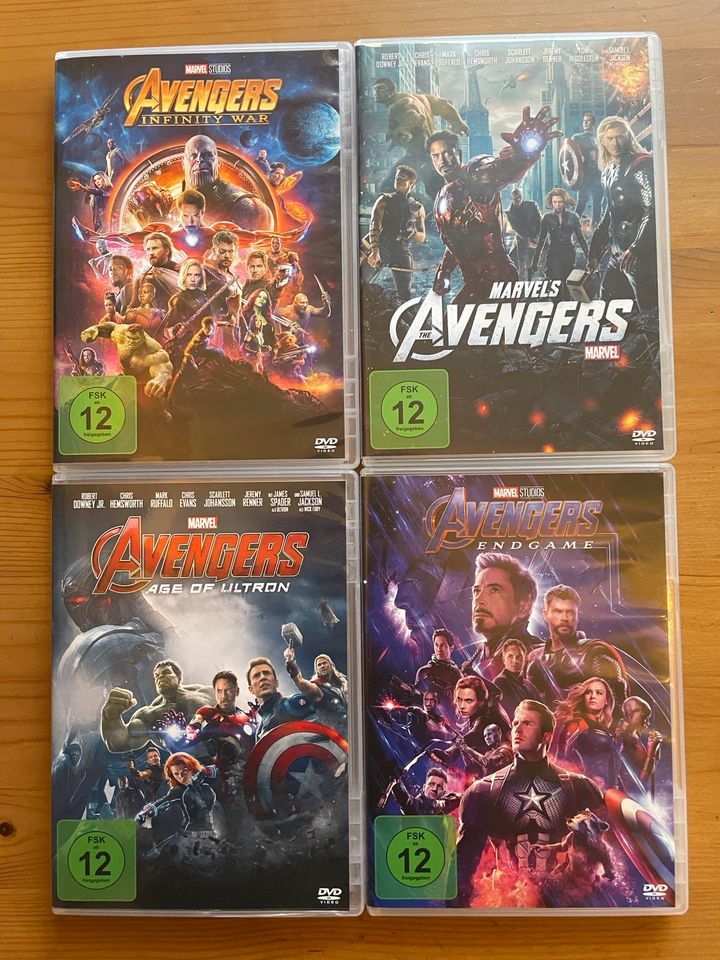 DVD Sammlung Marvels Avengers 4 Stück in Marburg