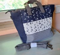 Tasche Projekttasche Shopper, Denim, maritim, Anker, Blau Berlin - Reinickendorf Vorschau