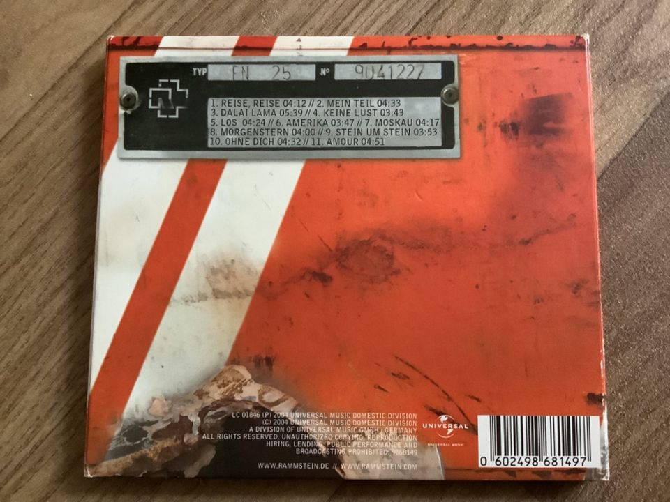 Rammstein - Reise, Reise (Album, Digipak) in Berlin
