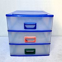 Kinderzimmer Schreibtischablage ✨ Schubladenbox ✨ 3 Fächer ✨ blau Kiel - Mettenhof Vorschau