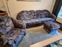 Sofa (zerlegbar in 3 Teile),Sessel,Hocker,Mikrofaser grau-meliert Nordrhein-Westfalen - Radevormwald Vorschau