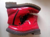 Rieker Boots Stiefelette Lackleder rot Gr. 37 Sachsen - Ebersbach/Sachsen Vorschau