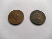 Münzen, Deutsches Kaiserreich, 2 Pfennig, mit 2. Praegung Nordrhein-Westfalen - Hünxe Vorschau
