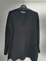 Zara schwarzer Strickpulli Pullover mit V-Ausschnitt Gr.S / M Aachen - Eilendorf Vorschau
