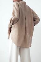 Oversize Leinenhemd Leinenbluse Bluse Hemd Leinen Old Money Linen Sachsen - Struppen Vorschau