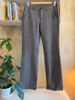 Wollhose Hose Winterhose warm grau schwarz meliert Größe 34 XS Berlin - Schöneberg Vorschau