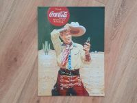 Coca Cola Sammler Blechschild Cowboy Kalender, Retro, Nostalgie Baden-Württemberg - Karlsruhe Vorschau