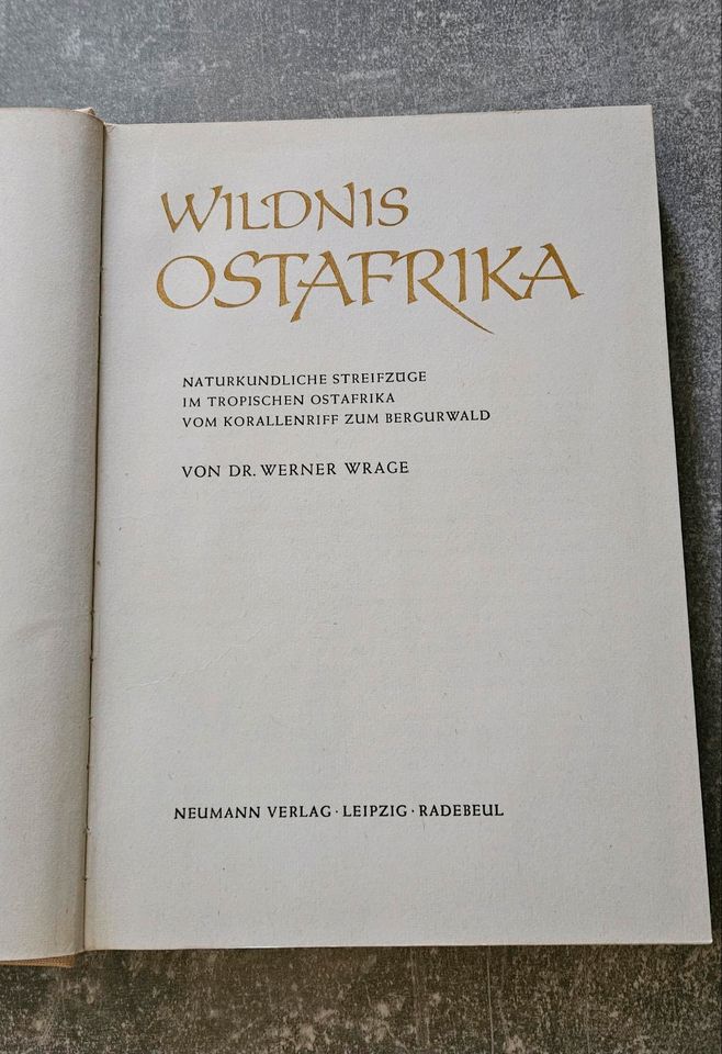 Wildnis Ostafrika. DDR Buch. in Arnstadt